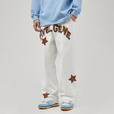 Men Jeans Retro Straight-Leg Pants